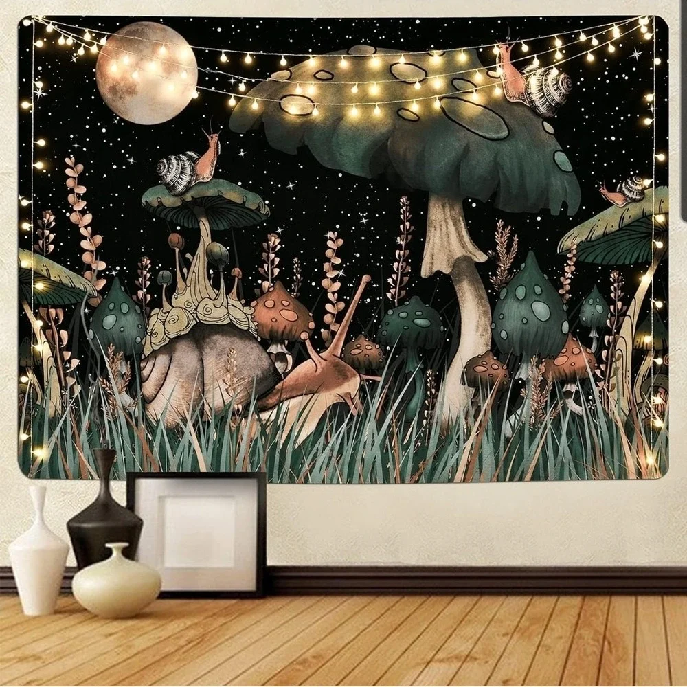 Trippy Mushroom Wall Hanging Tapestry Psychedelic Home Decor Hippie 71